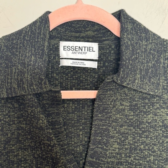 NWT Essentiel Antwerp Creation Ribbed Sweater Trekking Green Medium - Picture 5 of 9